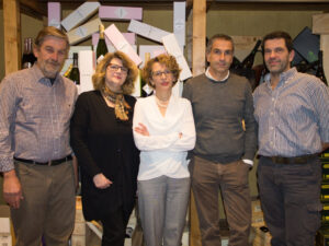 La seconda generazione Timossi: Massimo, Elisabetta, Carla, Raffele e Federico