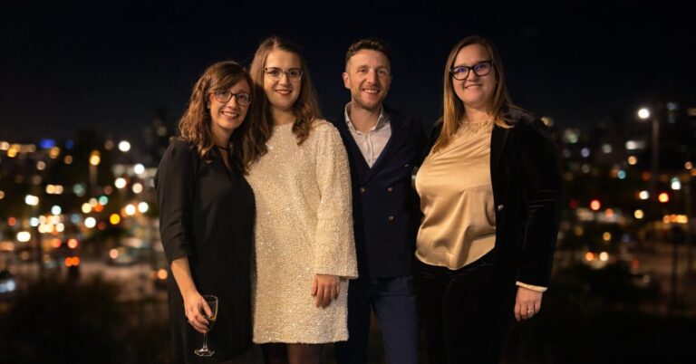 La terza generazione Timossi: Nicoletta Marzi, Marta Gualco, Andrea Marzi e Agata Gualco